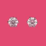 Single Stud Silver Earrings