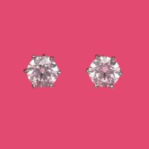 Single Stud Silver Earrings
