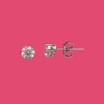 Single Stud Silver Earrings