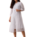 Fit and Flare White Dress