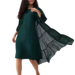 Fit and Flare Dark Green Dress