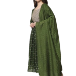 Chanderi Butti Kurta with Trouser Pant & Embroidered Chanderi Dupatta