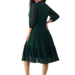 Fit and Flare Dark Green Dress