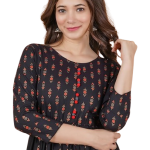 Viscose Rayon Printed Anarkali Kurta